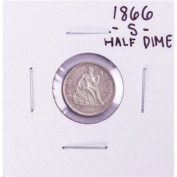 1866-S Seated Liberty Half Dime Coin