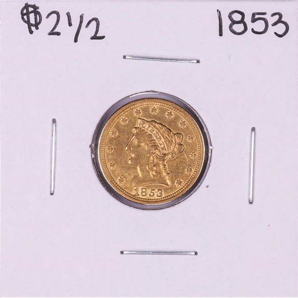 1853 $2 1/2 Liberty Head Quarter Eagle Gold Coin