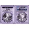 Image 1 : Lot of 2021-(S) & (W) Type 2 $1 American Silver Eagle Coins PCGS MS69 First Strike