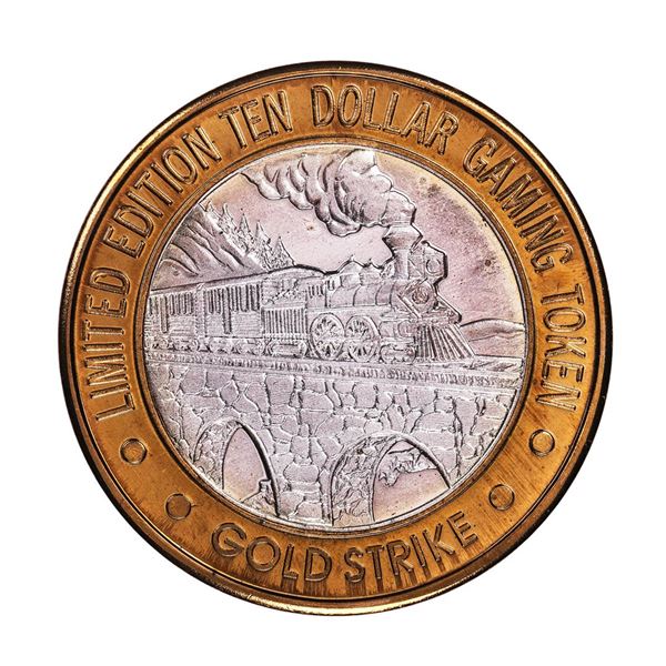 .999 Silver Gold Strike Hotel & Casino Jean, NV $10 Limited Edition Gaming Token