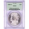 Image 1 : 1890-O $1 Morgan Silver Dollar Coin PCGS MS63 Old Green Holder