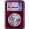 Image 1 : 2021 Type 1 $1 American Silver Eagle Coin NGC MS69 First Day of Issue Red Core