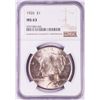 Image 1 : 1926 $1 Peace Silver Dollar Coin NGC MS63