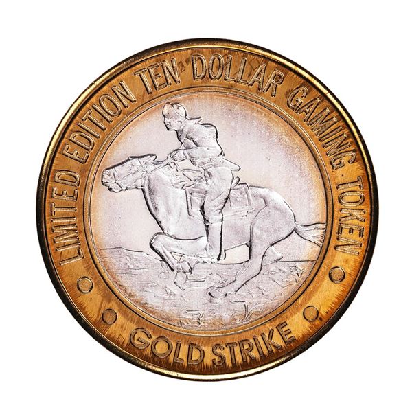 .999 Fine Silver Gold Strike Jean, Nevada $10 Casino Limited Edition Gaming Token