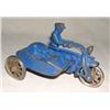 Image 1 : Small 4" Cast Iron Police Motorcycle with Side car