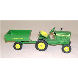 JD 110 L&G Tractor w/ all yellow seat & Cart