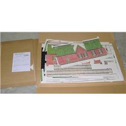(2) JD Cardboard Building Kits--House & Blacksmith Shop