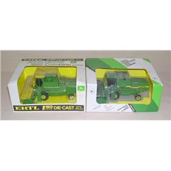 (2) JD 1/50th Scale Combines--985 & 4425