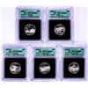 Image 1 : 2006-S Silver Proof State Quarter (5) Coin Set ICG PR70DCAM