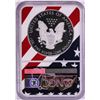 Image 2 : 2018-W $1 Proof American Silver Eagle Coin NGC PF69 Ultra Cameo Congratulations Flag