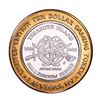 Image 2 : .999 Silver Treasure Island Las Vegas, Nevada $10 Casino Limited Edition Gaming Token