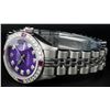 Image 5 : Rolex Ladies Stainless Steel Purple Diamond & Ruby Datejust Wristwatch
