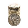 Roll of (20) Brilliant Uncirculated 1923 $1 Peace Silver Dollar Coins