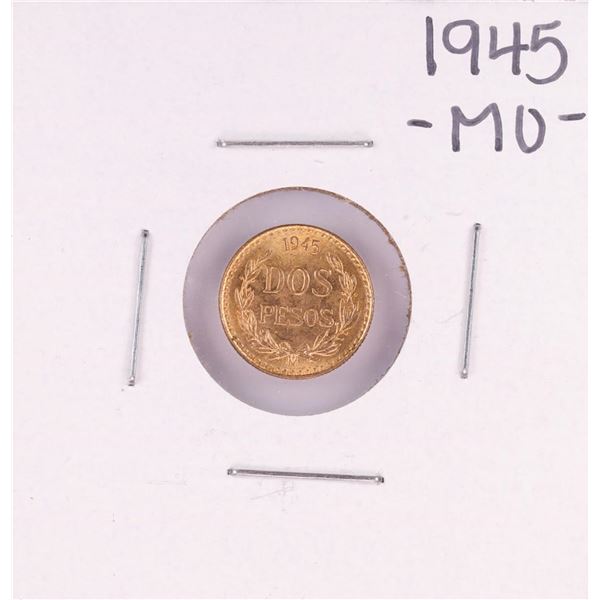 1945 Mexico Dos Pesos Gold Coin