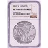 2017-W $1 Proof American Silver Eagle Coin NGC PF70 Ultra Cameo