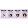 1998-W Proof American Gold Eagle (4) Coin Set PCGS PR69DCAM Michael Reagan Signature