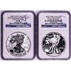West Point 2013-W $1 Enhanced & Proof American Silver Eagle Coins NGC PF70/SP70 ER