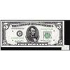1950 $5 Federal Reserve Butterfly Fold Error Note