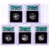 2001-S Silver Proof State Quarter (5) Coin Set ICG PR70DCAM