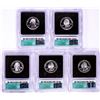 Image 2 : 2001-S Silver Proof State Quarter (5) Coin Set ICG PR70DCAM