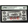 1860's $1 Salmon Falls Bank Rollinsford, NH Obsolete Note PMG Superb Gem Unc. 67EPQ