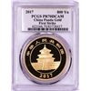 Image 2 : 2017 China 800 Yuan Proof Panda Gold Coin PCGS PR70DCAM FS Signed by Panda Designer