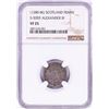 1280-86 Scotland Penny S-5055 Alexander III NGC VF25