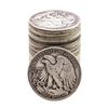 Image 2 : Roll of (20) Assorted Date Walking Liberty Half Dollar Coins Circulated