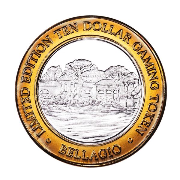 .999 Silver Bellagio Las Vegas, NV $10 Casino Limited Edition Gaming Token