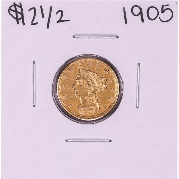 1905 $2 1/2 Liberty Head Quarter Eagle Gold Coin