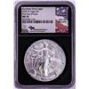 2020-W $1 Burnished American Silver Eagle Coin NGC MS70 Mercanti Signature