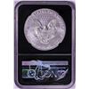 Image 2 : 2020-W $1 Burnished American Silver Eagle Coin NGC MS70 Mercanti Signature