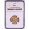 1901 $5 Liberty Head Half Eagle Gold Coin NGC MS62