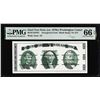 Circa 1970's Washington Center Giori Test Note PMG Gem Uncirculated 66EPQ