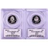 Image 1 : Lot of (2) 2004-S Proof Silver State Quarter Coins PCGS PR69DCAM