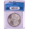 1899 $1 Morgan Silver Dollar Coin ANACS MS61