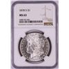 Image 1 : 1878-S $1 Morgan Silver Dollar Coin NGC MS63