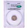 Image 1 : 1840 No Drapery Seated Liberty Half Dime Coin PCGS AU50 CAC