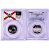 Image 1 : Lot of (2) 2004-S Proof Silver State Quarter Coins PCGS PR69DCAM