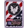 Image 2 : 2018-W $1 Proof American Silver Eagle Coin NGC PF69 Ultra Cameo Congratulations Flag