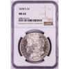 Image 1 : 1878-S $1 Morgan Silver Dollar Coin NGC MS63