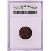 1912-S Lincoln Wheat Cent Coin ANACS MS6BRN