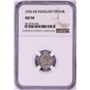 Image 1 : 1556 KB Hungary Denar 'Madonna and Child' Coin NGC AU50