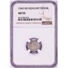 Image 1 : 1549 KB Hungary Denar 'Madonna and Child' Coin NGC AU55