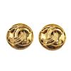 Image 1 : Chanel Gold CC Circle Earrings