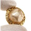 Image 3 : Chanel Gold CC Pearl Disc Earring