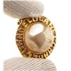 Image 7 : Chanel Gold CC Pearl Disc Earring