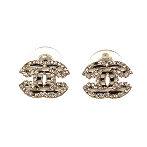 Chanel Gold CC Earrings