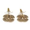 Image 2 : Chanel Gold CC Earrings