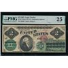 Image 1 : 1862 $2 Legal Tender Note PMG 25